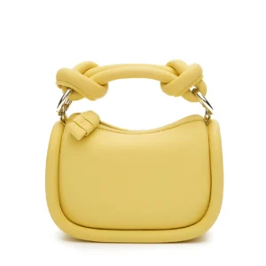 Mini Pillow-Shaped Leather Crossbody Bag – Soft Macaron-Inspired Boston Purse